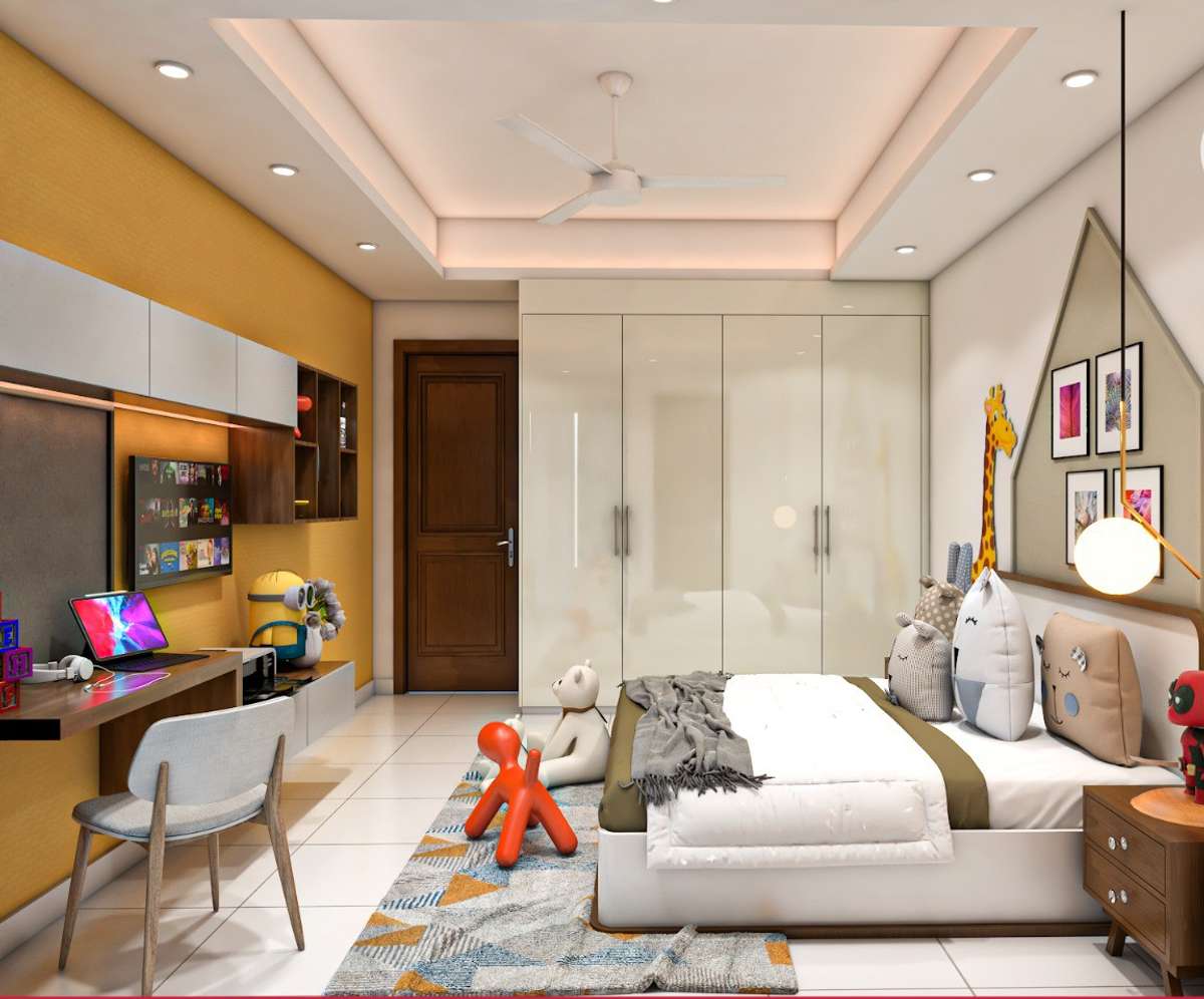 Contact me for more such designs.
 #KidsRoom  #InteriorDesigner  #Architectural&Interior  #architecturedesigns  #architectureldesigns #LivingRoomInspiration #KitchenRenovation #ceiling