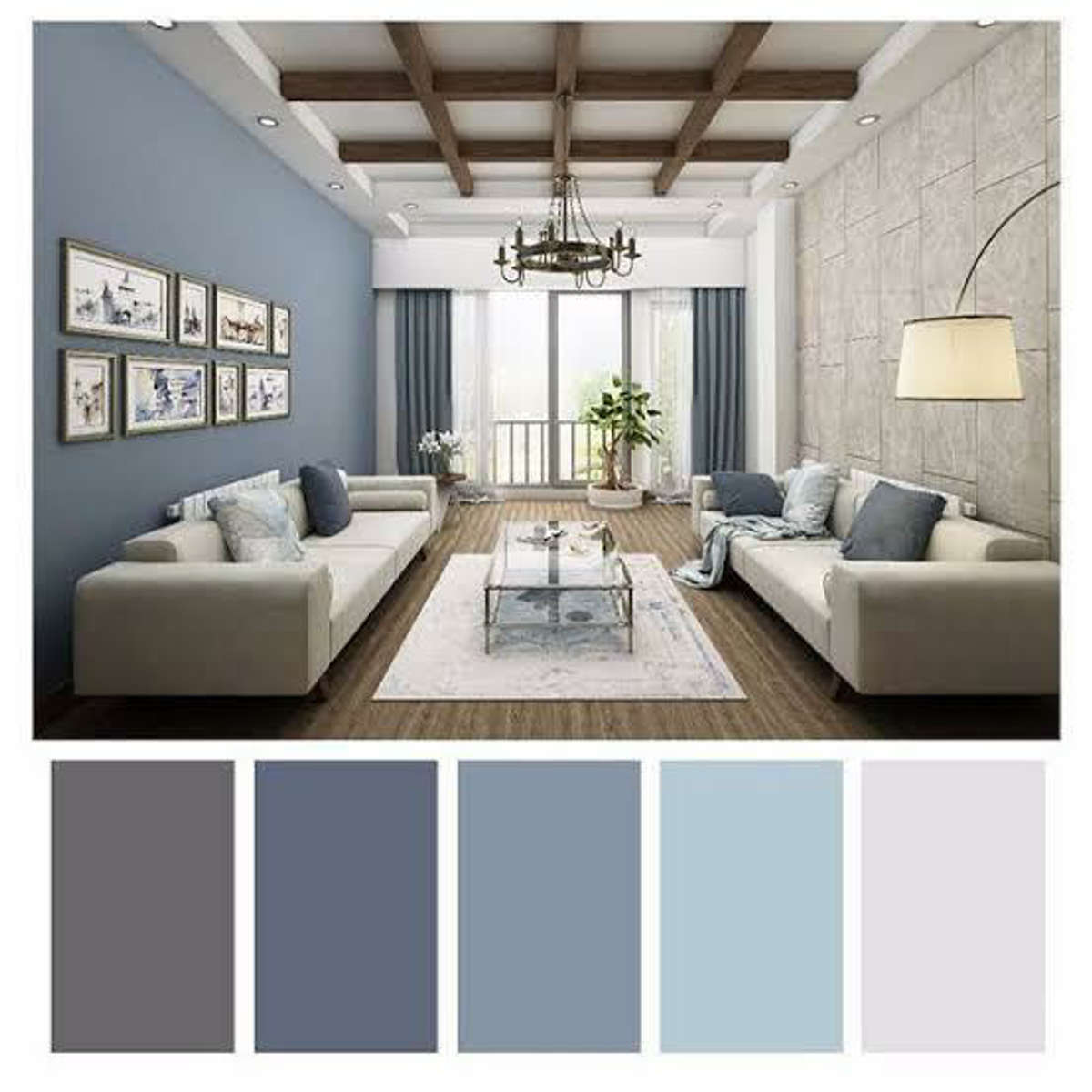 What colour for rooms - series 

1 -Living room
Green
Grey
Blue
white
Beige
