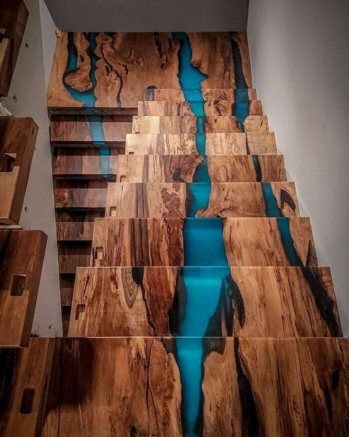 Amazing and Unique Stairways look For Your Home  #resin  #epoxy  #resinflooring  #LUXURY_INTERIOR
