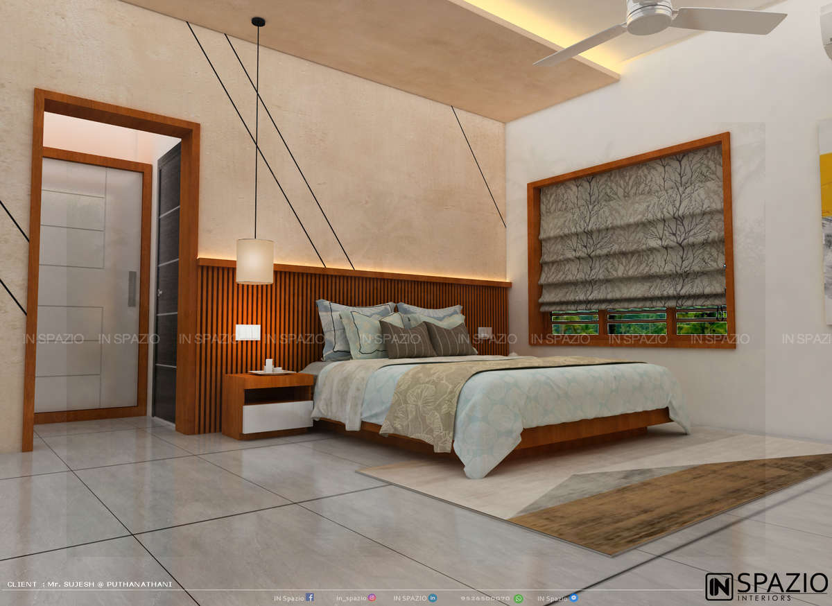 Bedroom designed for Mr. Sujesh @ puthanathani.
 #BedroomDecor #MasterBedroom #BedroomIdeas #BedroomDesigns #InteriorDesigner #Architectural&Interior
