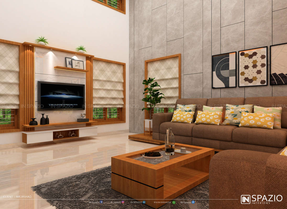 we designed a living room for Mr. Irshad @ mattannur, kannure. #LivingroomDesigns  #LivingRoomTable  #LivingRoomSofa  #LivingroomTexturePainting  #LivingRoomTVCabinet  #InteriorDesigner  #interiorpainting  #WallDecors  #CelingLights  #inspazio