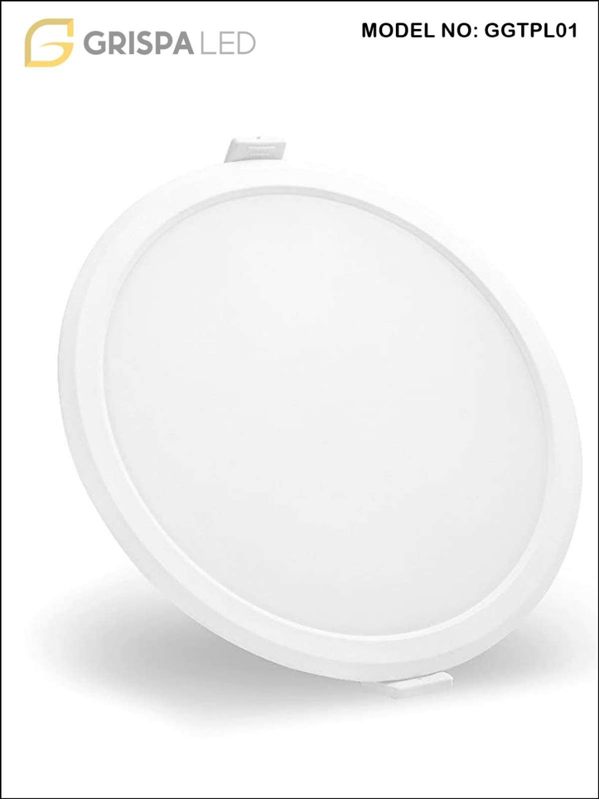 Grispa LED-8 Watt- Trimless panel- Round- Cool White #CelingLights  #LivingroomDesigns  #lightingdesign  #lightingsolution