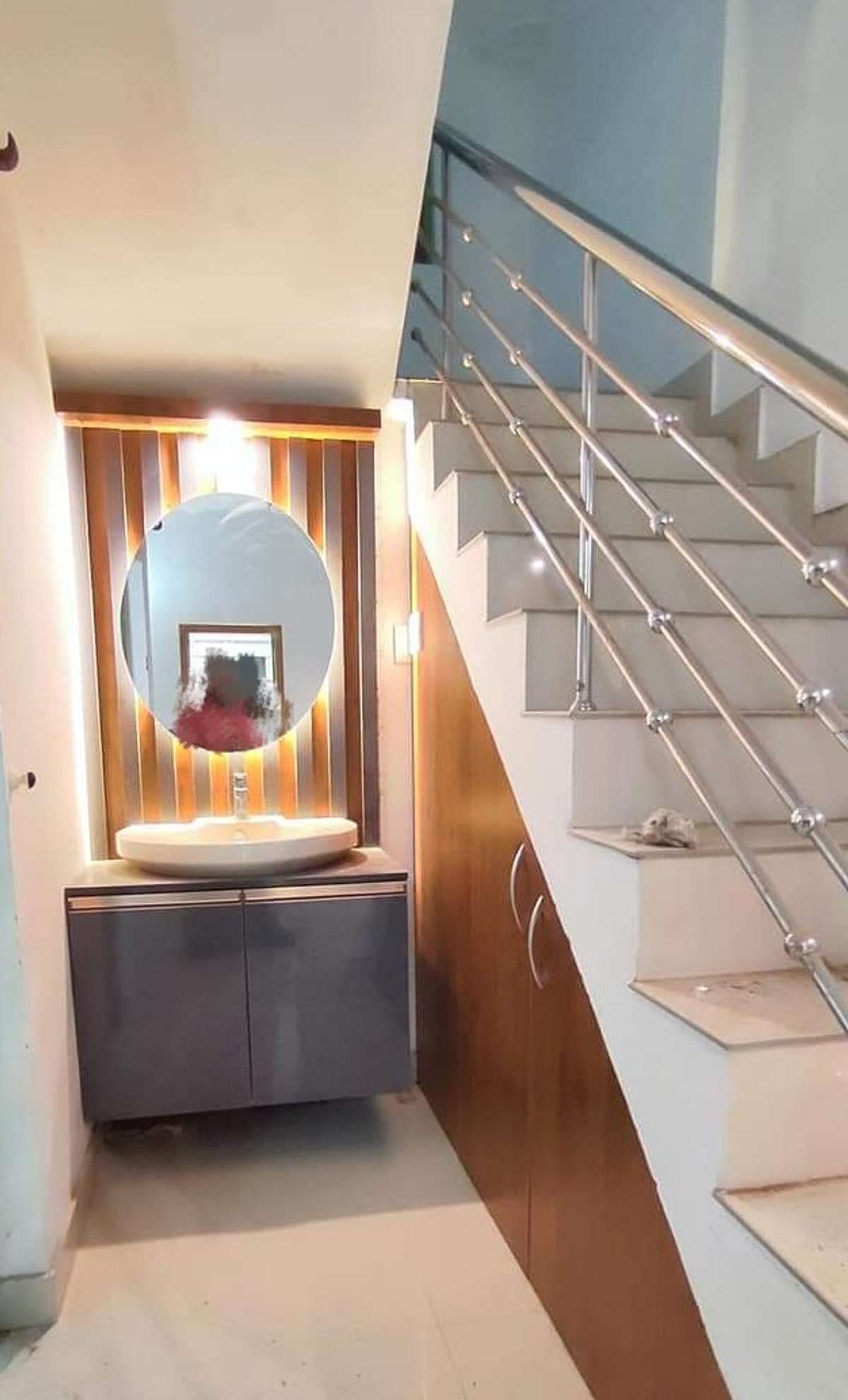 Staircase, Bathroom Designs by Contractor Royal Trend, Thrissur Kolo