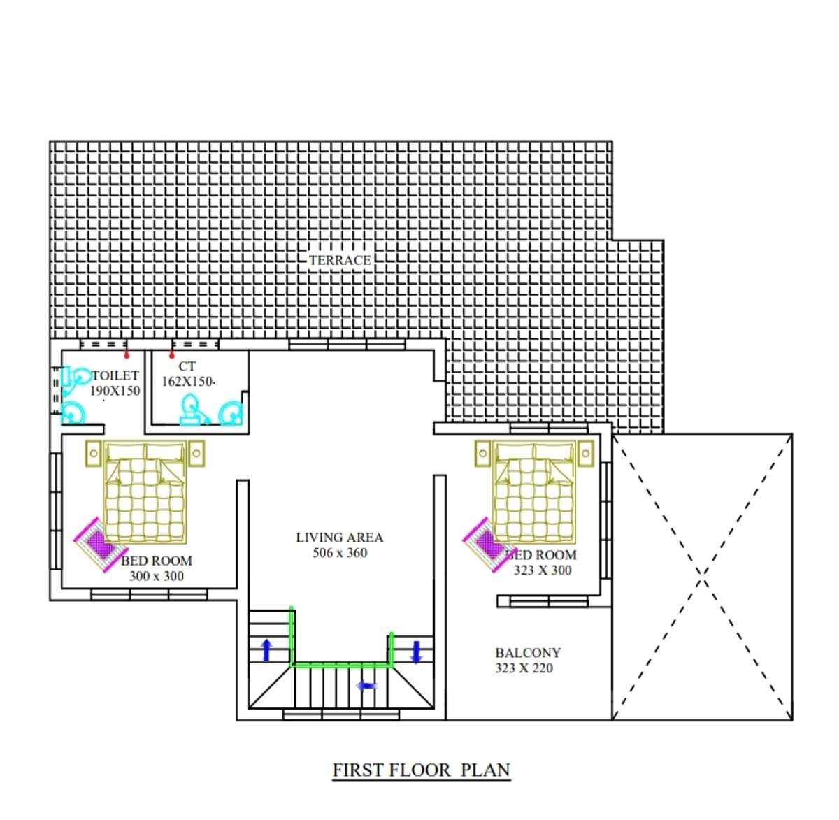 2000 Sqft Double storey Building - # #Building plan#New #groundfloor plan #Firstfloorplan