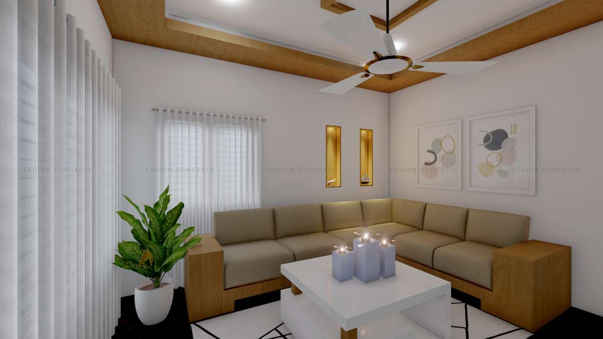 Elegant Interior | Living Room 
Interior Design 
 # Living Room #HouseDesigns #LivingroomDesigns #InteriorDesigner #IndoorPlants #indiadesign  #ContemporaryHouse #LivingRoomPainting #WallPainting #photo