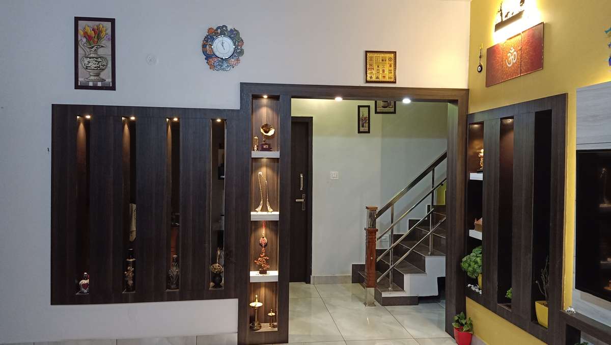  #Goodinterior  #vastuplanning  #qualitywork ..Own house Interior ðŸ�  Living, stair, CNC work, Pooja. #InteriorDesigner  #Architectural&Interior  #interiorpainting  #pooja  #LivingroomDesigns  #tvunitinterior