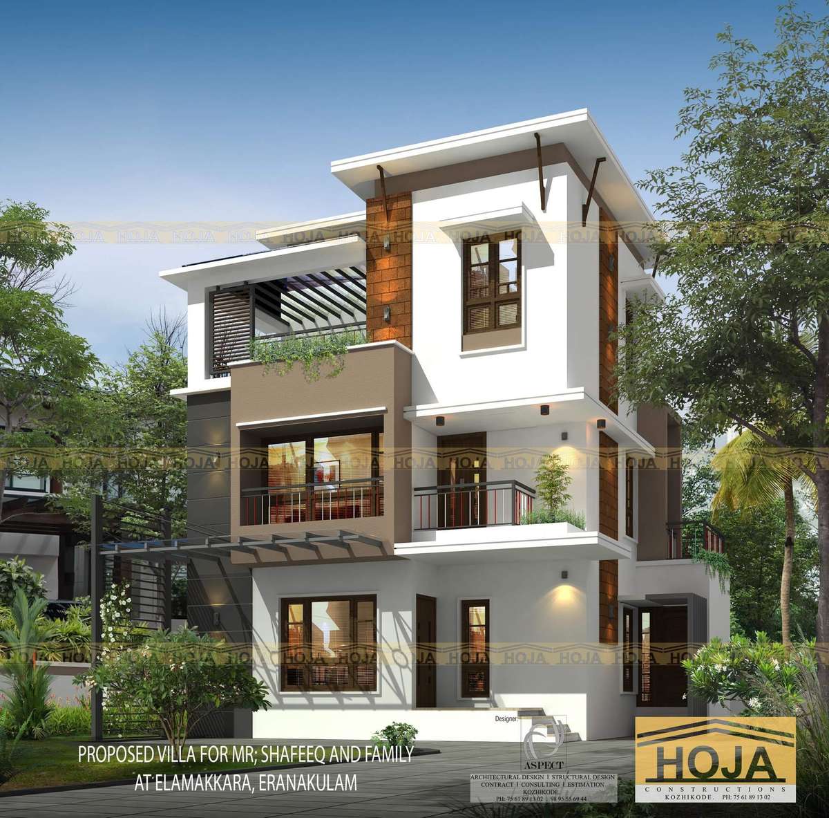 completed Residence at 2.4 cent plot, Ground+2,
At Ernakulam