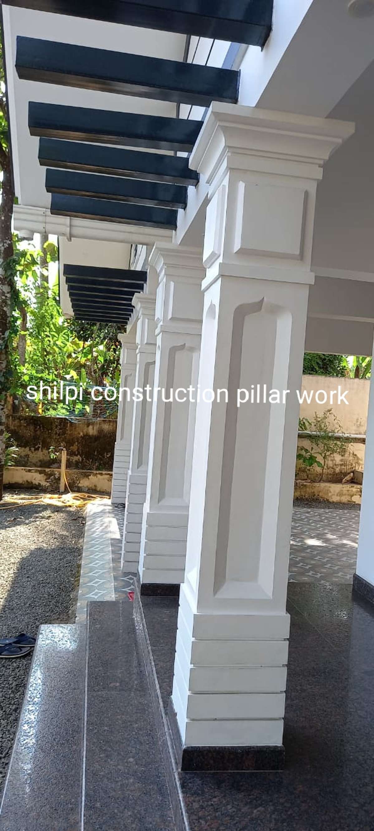 Wall Designs by Interior Designer Shilpi Construction Pillar Work