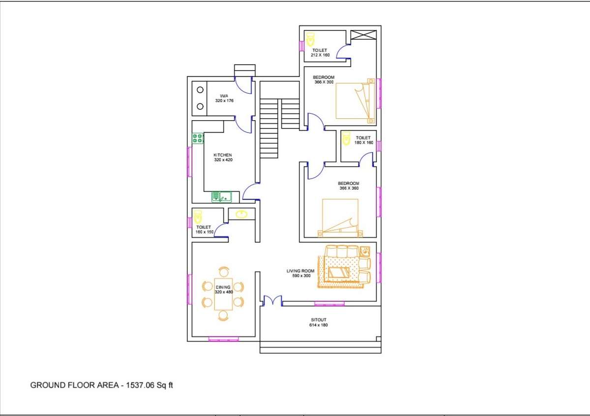Plans Designs by Civil Engineer RK Construction , Thrissur Kolo