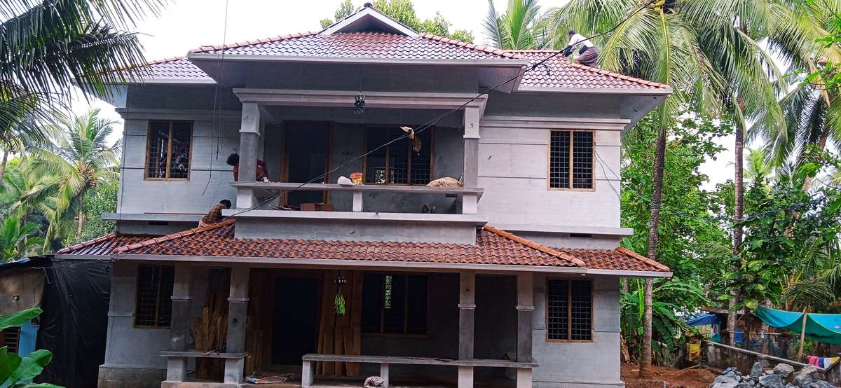 Work Completed at ശ്രീകൃഷ്ണപുരം, Palakkad, more details pls contact Elegance Roof Works #Elegance Roof Works #Palakkad # Ceramic Roof works #Truss Work # Roofing Works