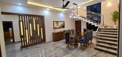 Dining, Furniture, Table, Storage, Lighting, Staircase Designs by Architect Aseem ta, Alappuzha | Kolo