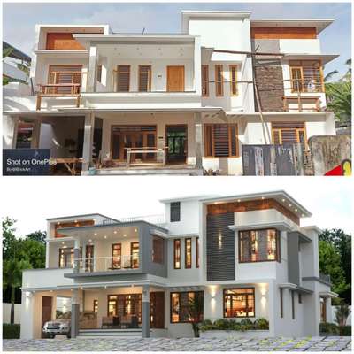 Exterior Designs by Contractor jasim rasheed, Thiruvananthapuram | Kolo
