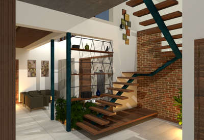 Staircase Designs by Architect Nifad Rahman, Kozhikode | Kolo