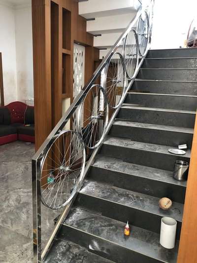 Staircase Designs by Fabrication & Welding Vivek Vivu, Palakkad | Kolo