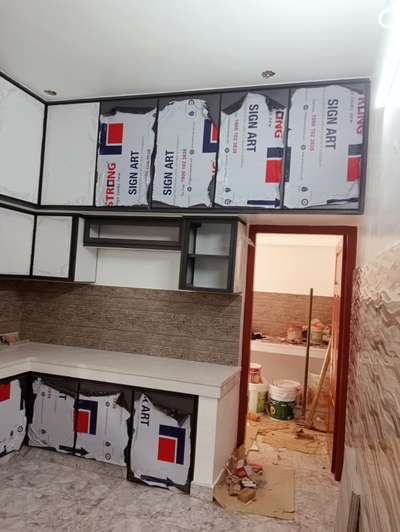 Kitchen, Storage Designs by Contractor arun augustine , Malappuram | Kolo