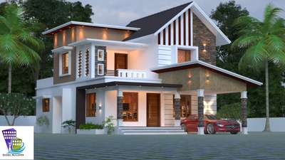 Exterior, Lighting Designs by Contractor jayadevan parayil, Kottayam | Kolo