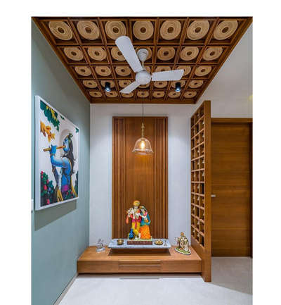 Ceiling, Prayer Room, Lighting, Storage, Door Designs by Carpenter Tara 💫✨ furniture , Jodhpur | Kolo