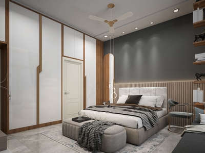 Door, Storage, Bedroom, Wall, Furniture Designs by Civil Engineer neha  sharma, Jaipur | Kolo