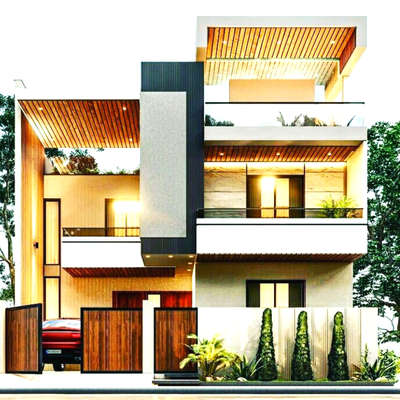 Exterior, Lighting Designs by 3D & CAD civil engineer raj boy civil engineer raj boy, Ujjain | Kolo