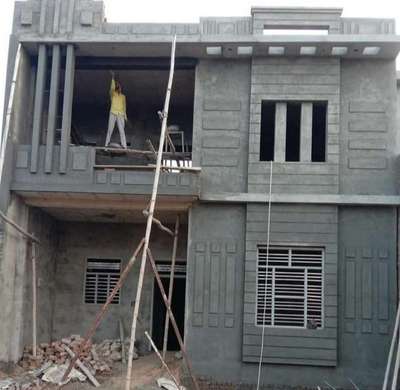 Exterior Designs by Contractor Shaurya Nirman construction company, Indore | Kolo