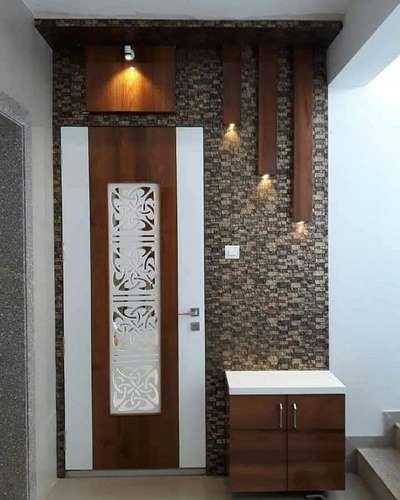 Door, Wall, Lighting, Storage Designs by Contractor Faheem  Ahmed , Ghaziabad | Kolo
