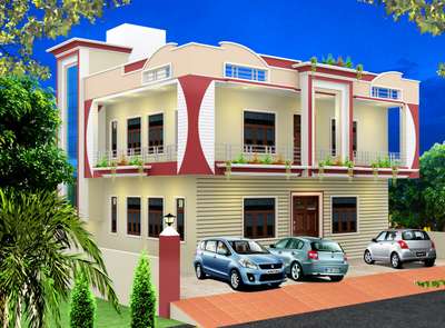 Exterior Designs by Contractor ARK Group, Jaipur | Kolo