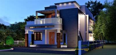 Exterior Designs by Civil Engineer Anil Nair, Thiruvananthapuram | Kolo