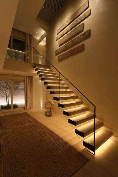 Lighting, Staircase, Wall Designs by Glazier ijm ansari , Indore | Kolo