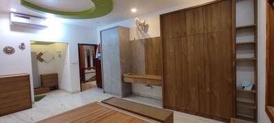 Bedroom, Furniture, Storage, Lighting, Ceiling Designs by Carpenter Rishi Dv, Kannur | Kolo