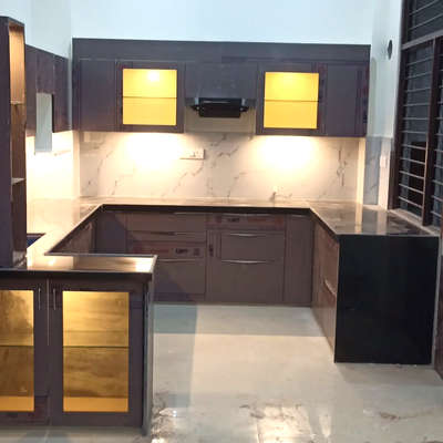 Kitchen, Lighting, Storage Designs by Interior Designer sunil Sharma, Jaipur | Kolo