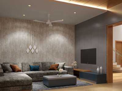 Ceiling, Furniture, Lighting, Living, Storage, Table Designs by Interior Designer Arun alex, Kollam | Kolo