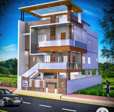 Exterior Designs by Contractor Aakash Cho , Ghaziabad | Kolo