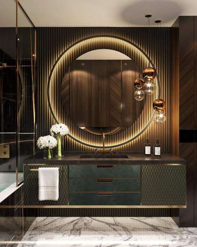 Bathroom, Lighting, Home Decor Designs by Contractor Culture Interior, Delhi | Kolo