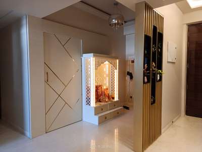 Prayer Room, Lighting, Storage Designs by Contractor Khushal Interiors nd decorate, Delhi | Kolo