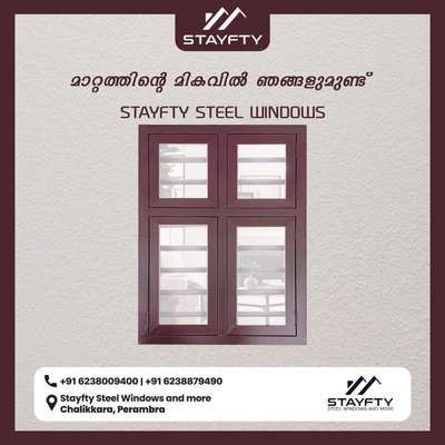 Window Designs by Building Supplies Stayfty Steel windows more, Kozhikode | Kolo