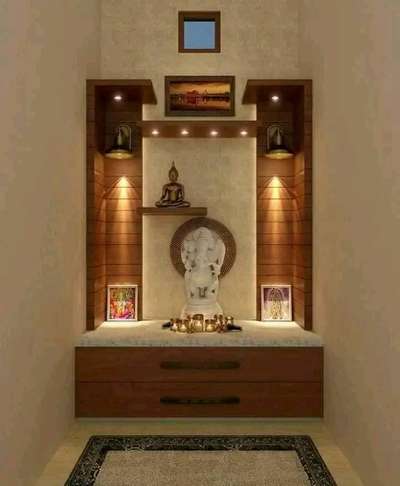 Lighting, Prayer Room, Storage Designs by Contractor Saife Furniture  and intirior , Delhi | Kolo