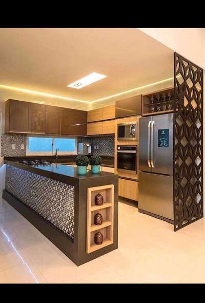 Kitchen, Storage, Ceiling, Lighting Designs by Carpenter aniz aniz , Palakkad | Kolo