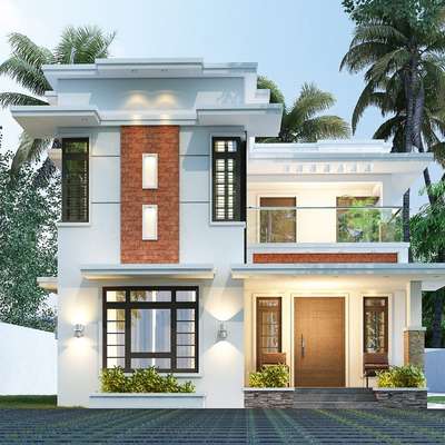 Exterior Designs by Civil Engineer 3LINES DESIGN BUILD CONTRACT, Malappuram | Kolo