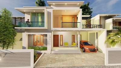 Exterior, Lighting Designs by Architect Faris Baiju, Thiruvananthapuram | Kolo