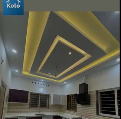 Ceiling, Kitchen, Lighting, Storage, Window Designs by Interior Designer Bineesh 12, Malappuram | Kolo