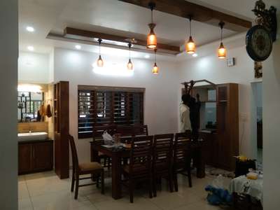 Ceiling, Dining, Furniture, Storage, Lighting Designs by Painting Works sayandh sayi, Thrissur | Kolo