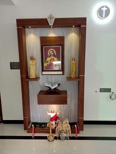 Prayer Room Designs by Carpenter MANOJ MOHANAN, Thiruvananthapuram | Kolo