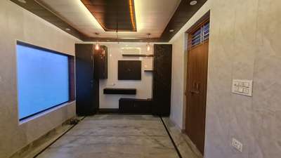 Ceiling, Flooring, Lighting, Storage Designs by Contractor Kapil Panchal, Rohtak | Kolo
