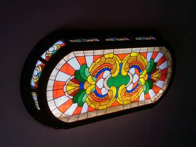 Ceiling Designs by Building Supplies Crizzle glass art, Thrissur | Kolo