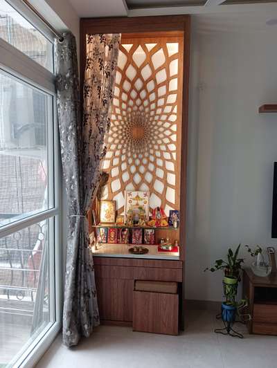 Prayer Room, Storage Designs by Contractor mahtab Saifi, Ghaziabad | Kolo
