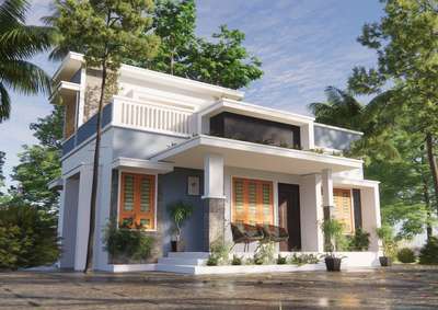 Exterior Designs by Civil Engineer saji parakkadavu, Malappuram | Kolo