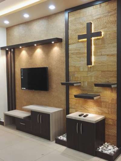 Lighting, Living, Storage, Prayer Room Designs by Interior Designer Kerala modular kitchen and interior, Alappuzha | Kolo