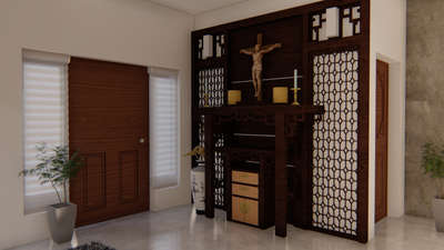 Prayer Room, Storage, Door Designs by Interior Designer jithil vadakkepatte, Kozhikode | Kolo