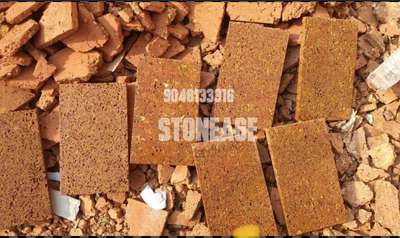 Wall Designs by Architect STONEAGE Laterite tile, Kannur | Kolo