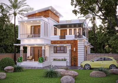Exterior, Lighting Designs by Contractor Sanal Joshy, Thrissur | Kolo